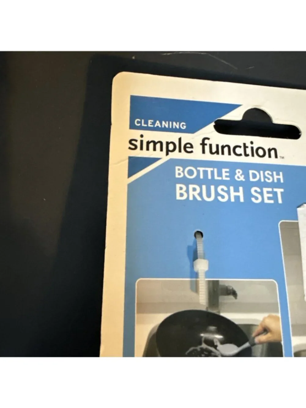 2-Pack Bottle Cleaning Bottle & Dish Brush Set 1 Long Handle Simple Function